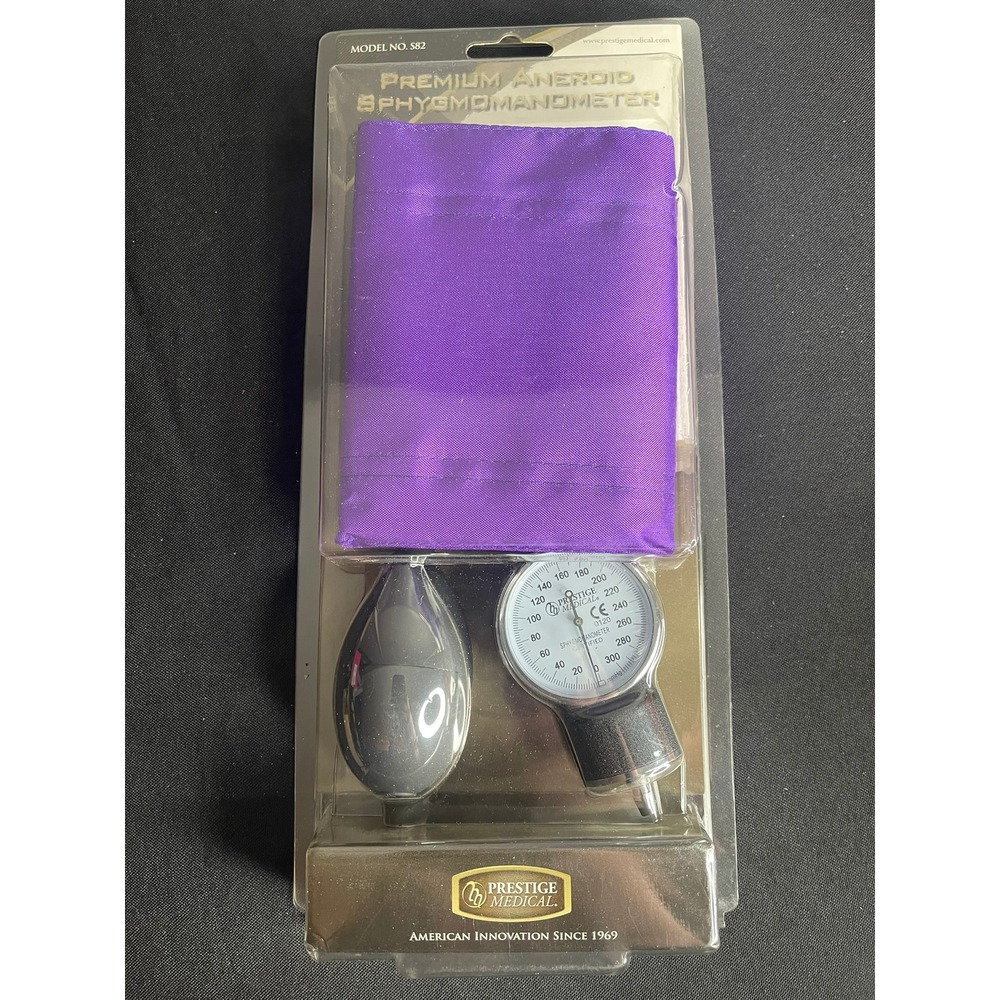 Prestige Medical Premium Aneroid Sphygmomanometer Purple S82 Adult BP Cuff NEW
